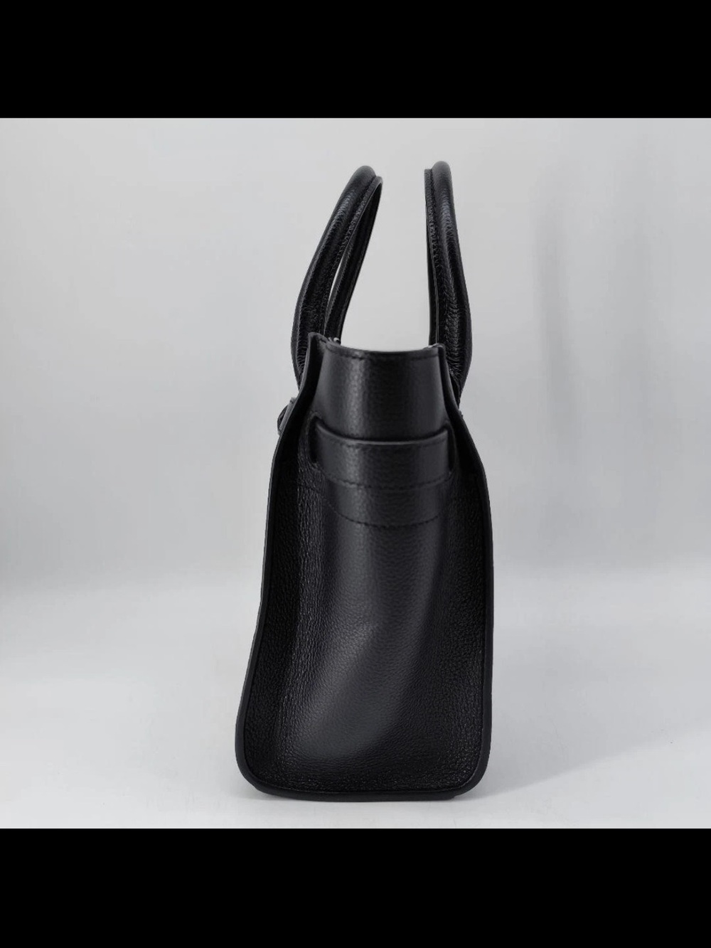 Mulberry Black Pebbled Leather Tote with Gold Hardware - Picture 9 of 16